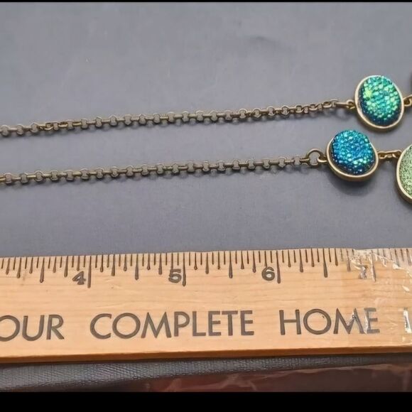 Snake Skin Look Statement Necklace NWOT - Picture 2 of 3